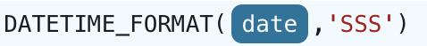 DATETIME_FORMAT({arg},'SSS')
