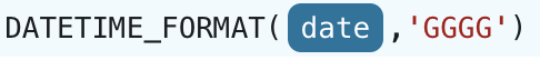 DATETIME_FORMAT({arg},'GGGG')